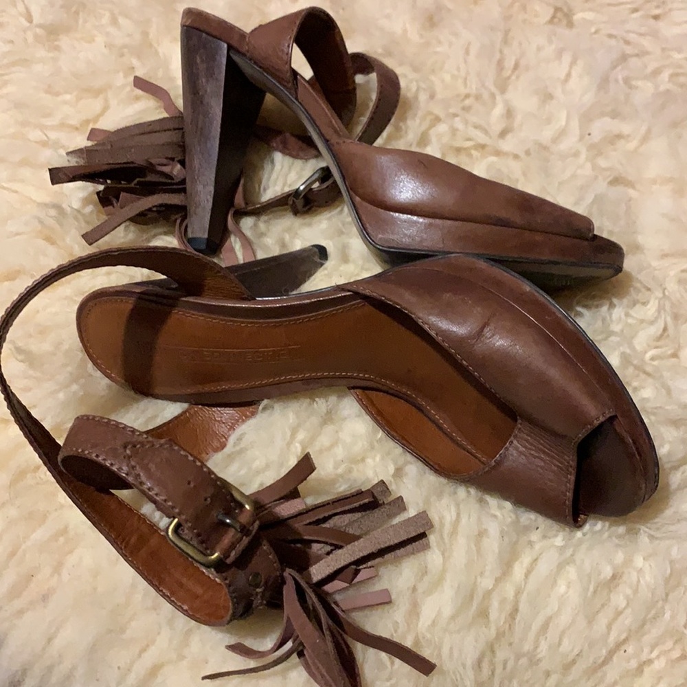 Brazilian French Connection leather heels Made in Brazil